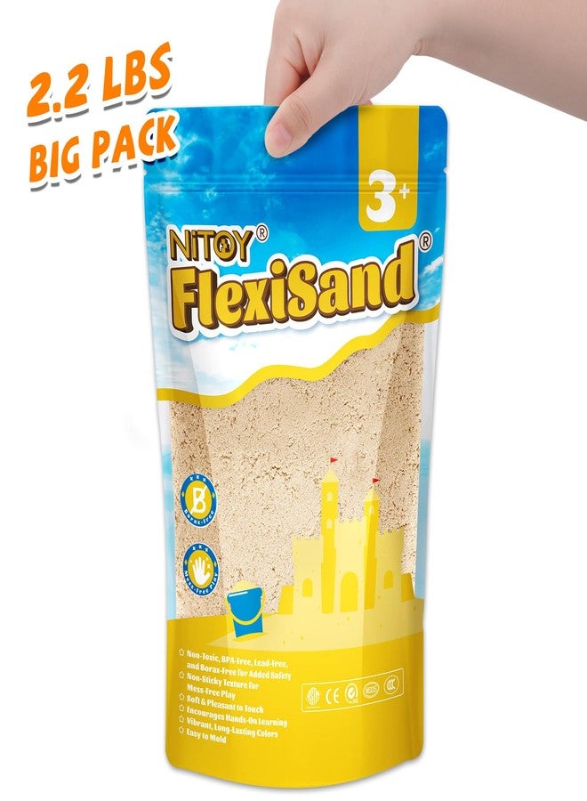 NiToy FlexiSand 2.2Lbs Sand, Never Dries Out-Fun for 3 Years and up Kids Bulk Refill for Sensory Sand Box Toys(Orignial) - Image 4